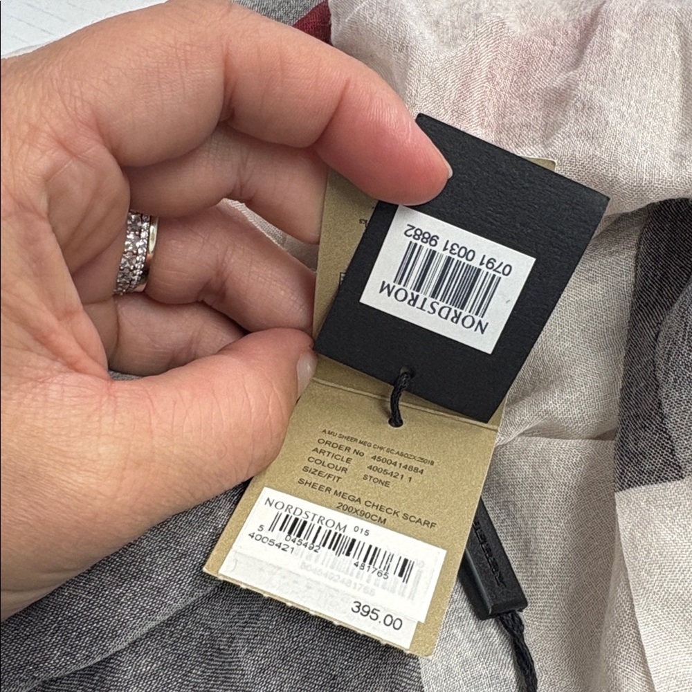 Burberry Sheer Mega Check Scarf - Picture 6 of 11